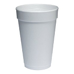 16 oz - Dart Foam Drink Cups Item - White, 25/Bag, 40 Bags/Carton 